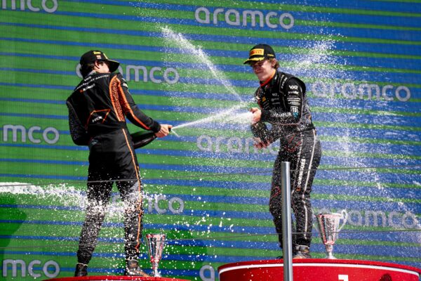 Exclusive: Van Amersfoort Racing drivers on the crucial role of simulator work in modern F3 racing Van Amersfoort Racing drivers celebrate success in Barcelona. They identified adequate simulator preparation as key to their F3 success.