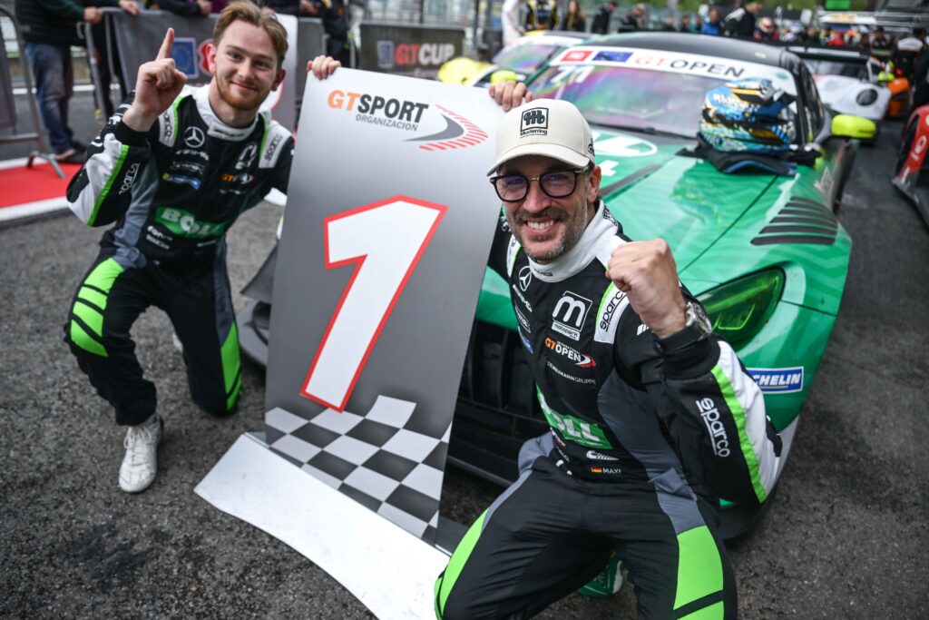 Christian Mansell and Maximilian Götz deliver a perfect Spa weekend for Team Motopark as Fach Auto Tech sweeps Pro-Am and Am in the GT Open 500.