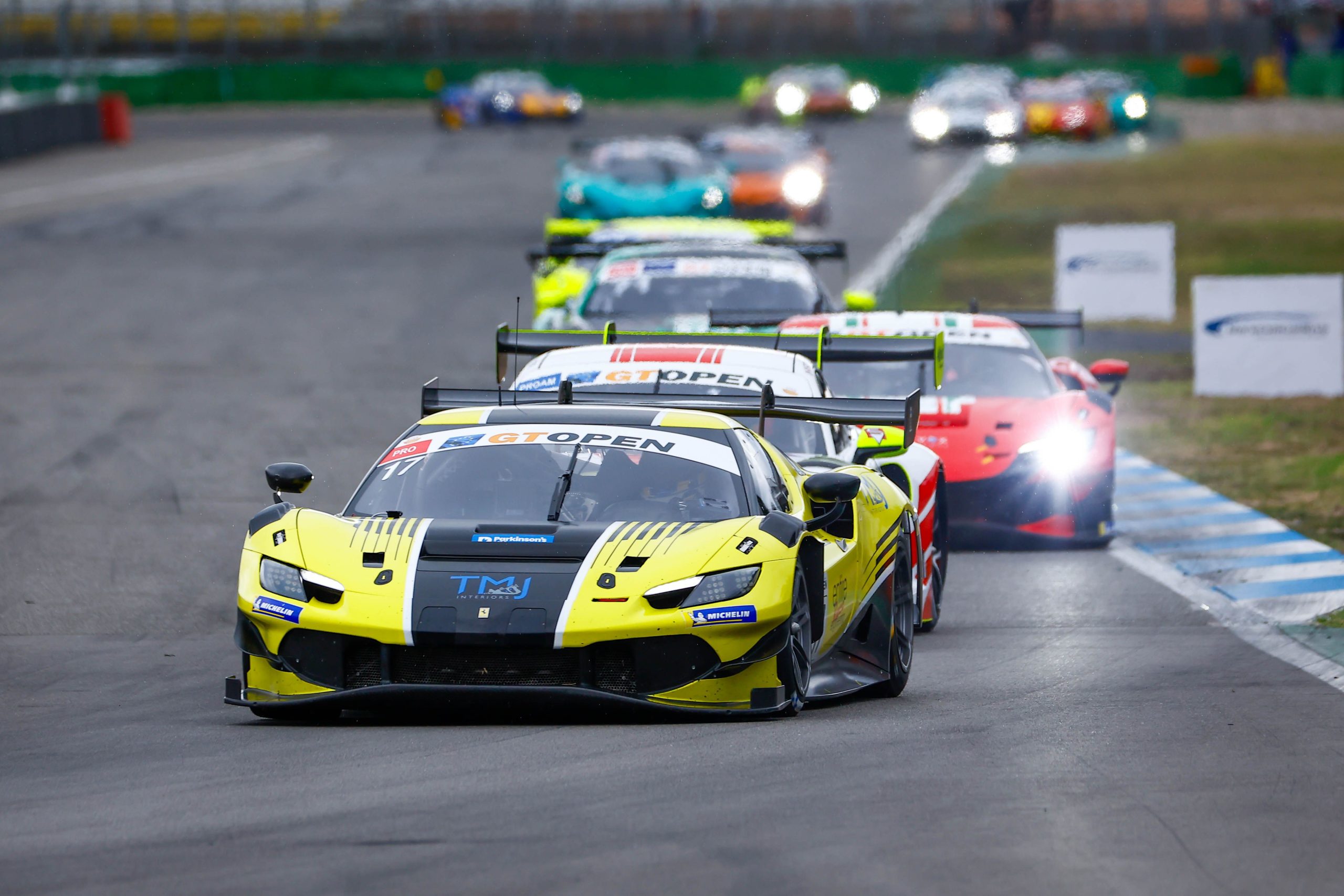 Emson and Lebbon extend their 2026 International GT Open lead to 23 points after a wet Hockenheim win, as Greystone takes the Teams’ lead.