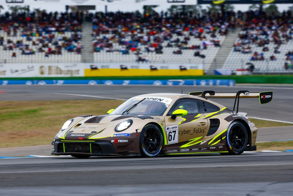 Emson and Lebbon extend their 2026 GT Open lead to 23 points after a wet Hockenheim win, as Moncini and Testa claim a maiden victory.
