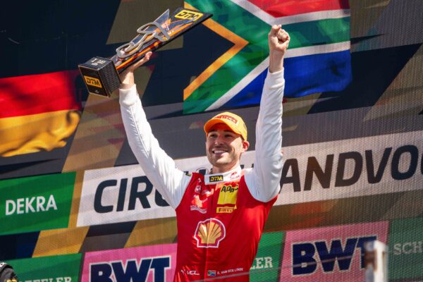Kelvin van der Linde reflects on his first BMW DTM win at Zandvoort after tricky conditions, a bold overtake, and strong Schubert execution