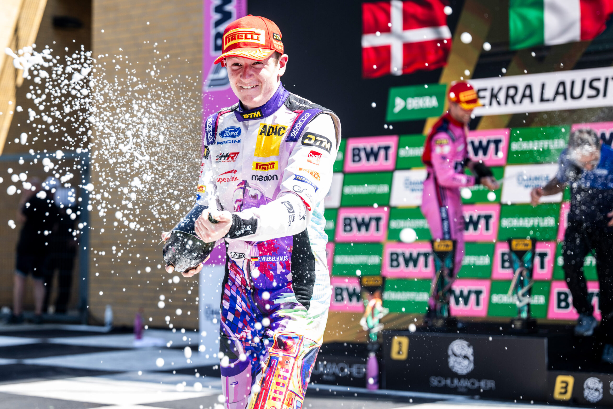 Finn Wiebelhaus reflected on his maiden DTM podium after finishing third in Race 2 at the Lausitzring following a late pass on Arjun Maini.