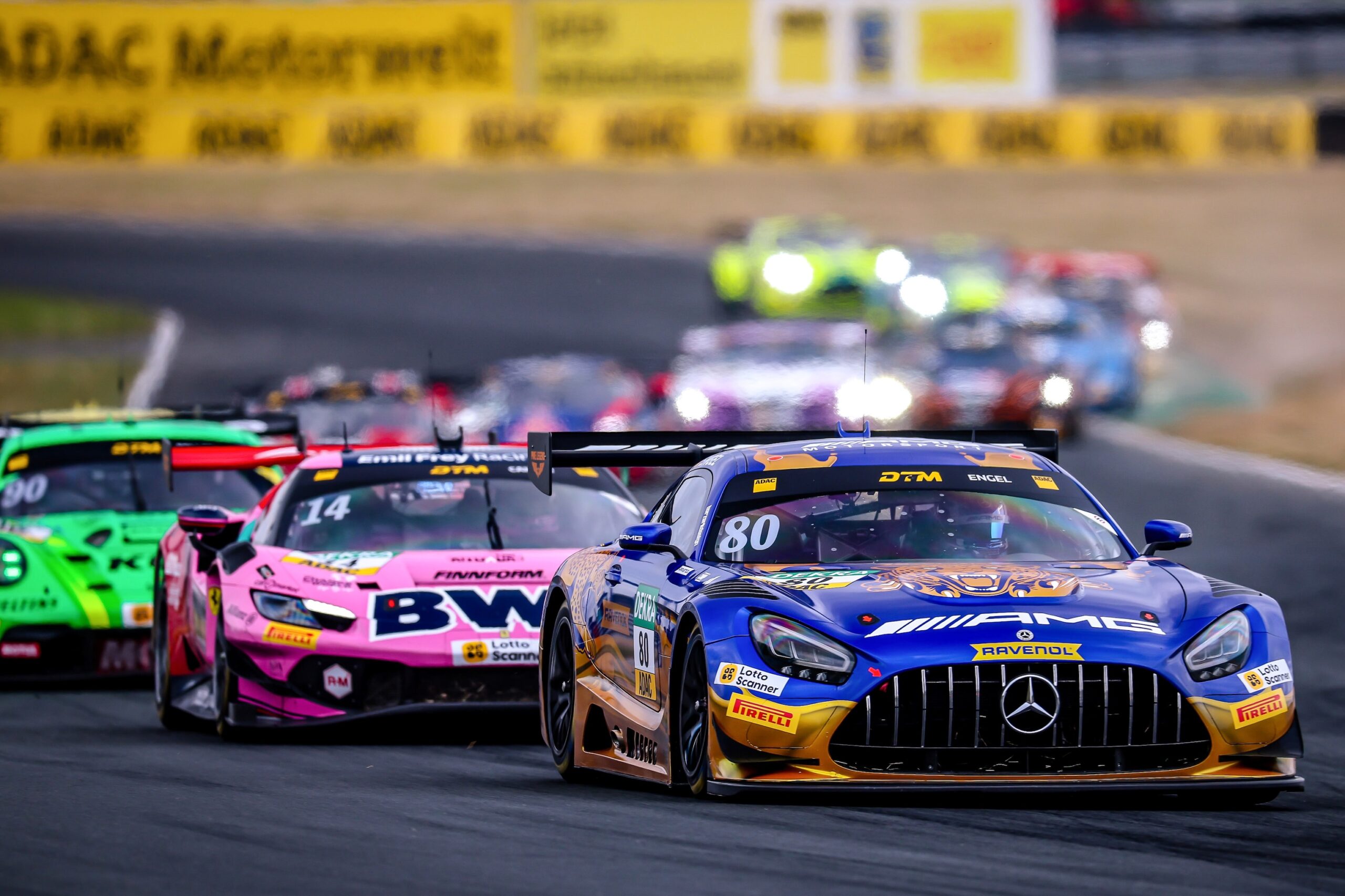 Maro Engel leads the DTM title fight into Nürburgring as Thiim, Auer and Preining chase in Round 6 of the 2026 season in Germany.
