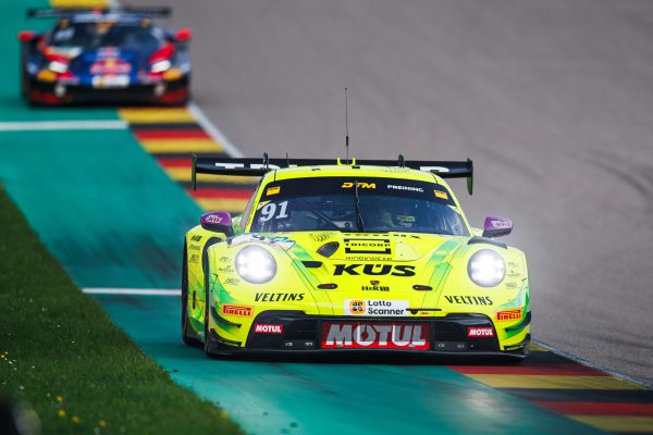 Manthey Porsche tops DTM practice at the Sachsenring as Thomas Preining and Ricardo Feller lead FP1 and FP2 ahead of qualifying