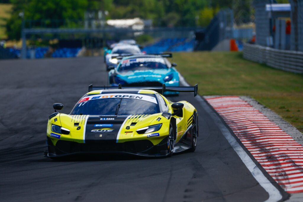 Emson and Lebbon retained the 2026 International GT Open lead at Hungaroring after Race 2 victory, as Armanni and Fontana won Race 1.