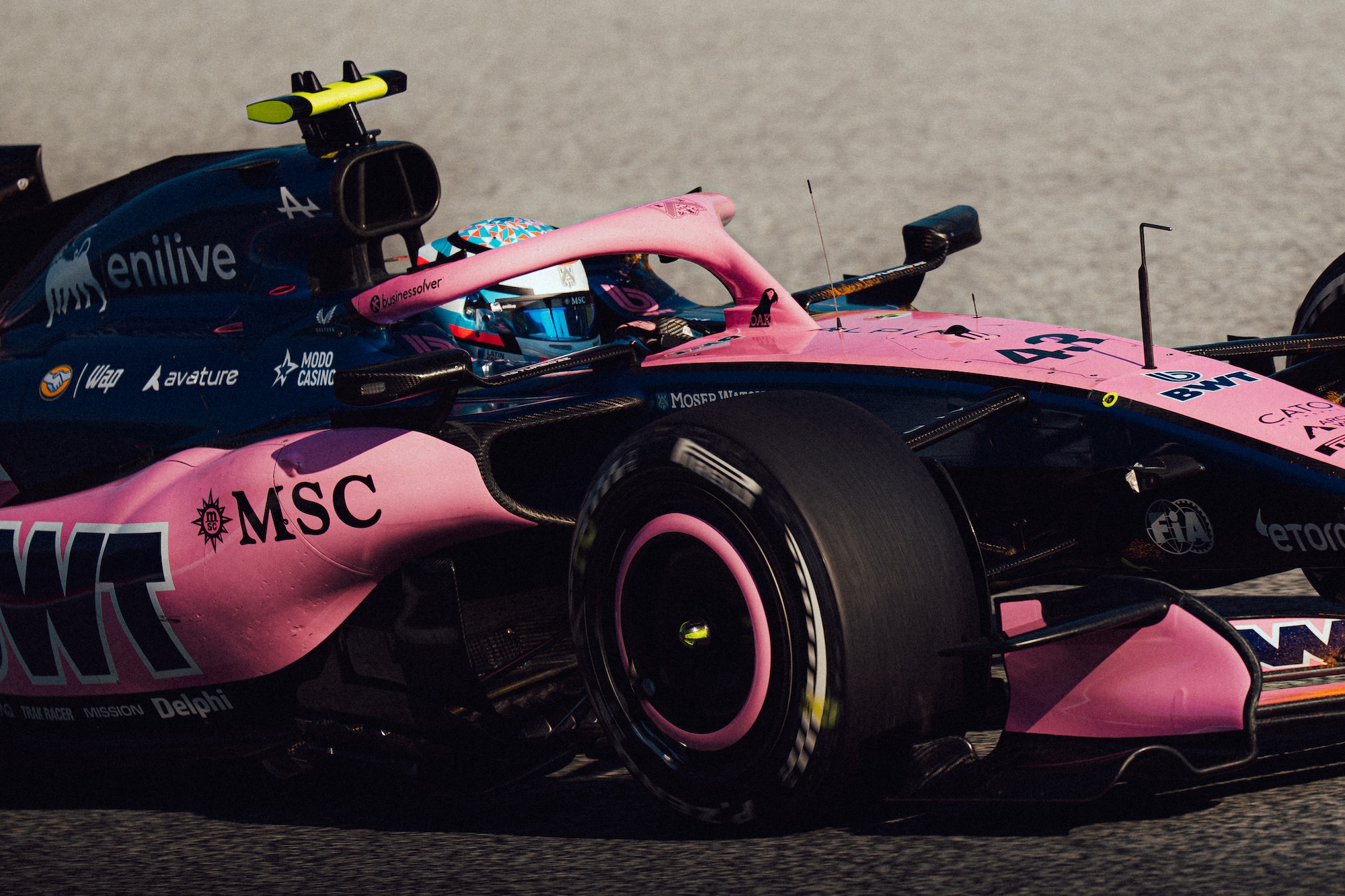 Franco Colapinto driving for Alpine at the 2026 F1 Austrian GP