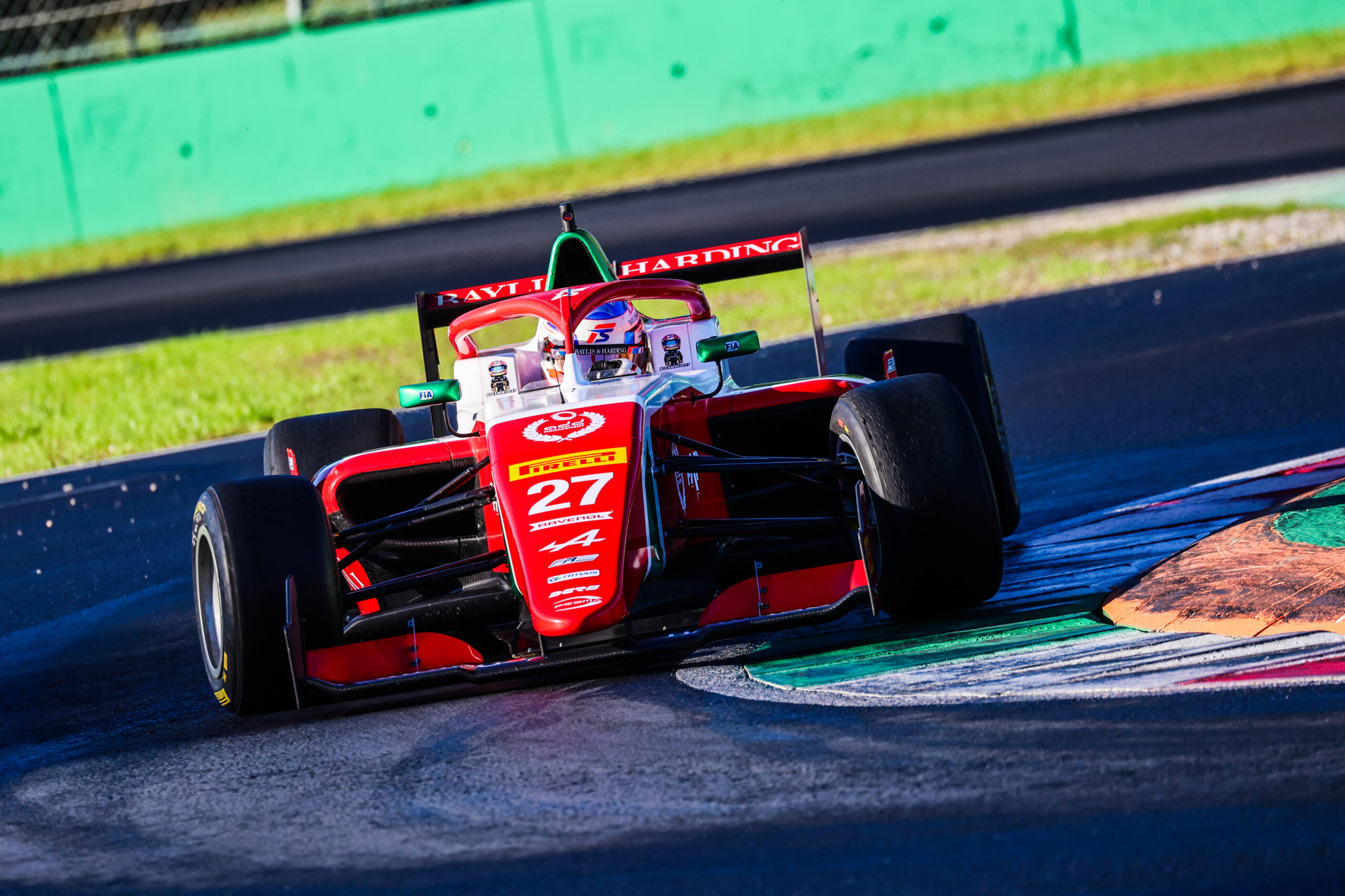 PREMA Racing's Freddie Slater securing Race 1 win at 2025 FRECA finale in Monza.