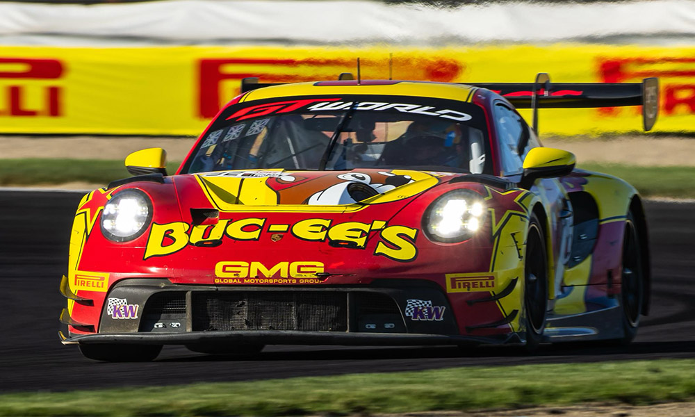 Ayhancan Güven leads the opening 2026 Indianapolis 8 Hour test for GMG Racing as Pro-Am cars fill the top four positions.