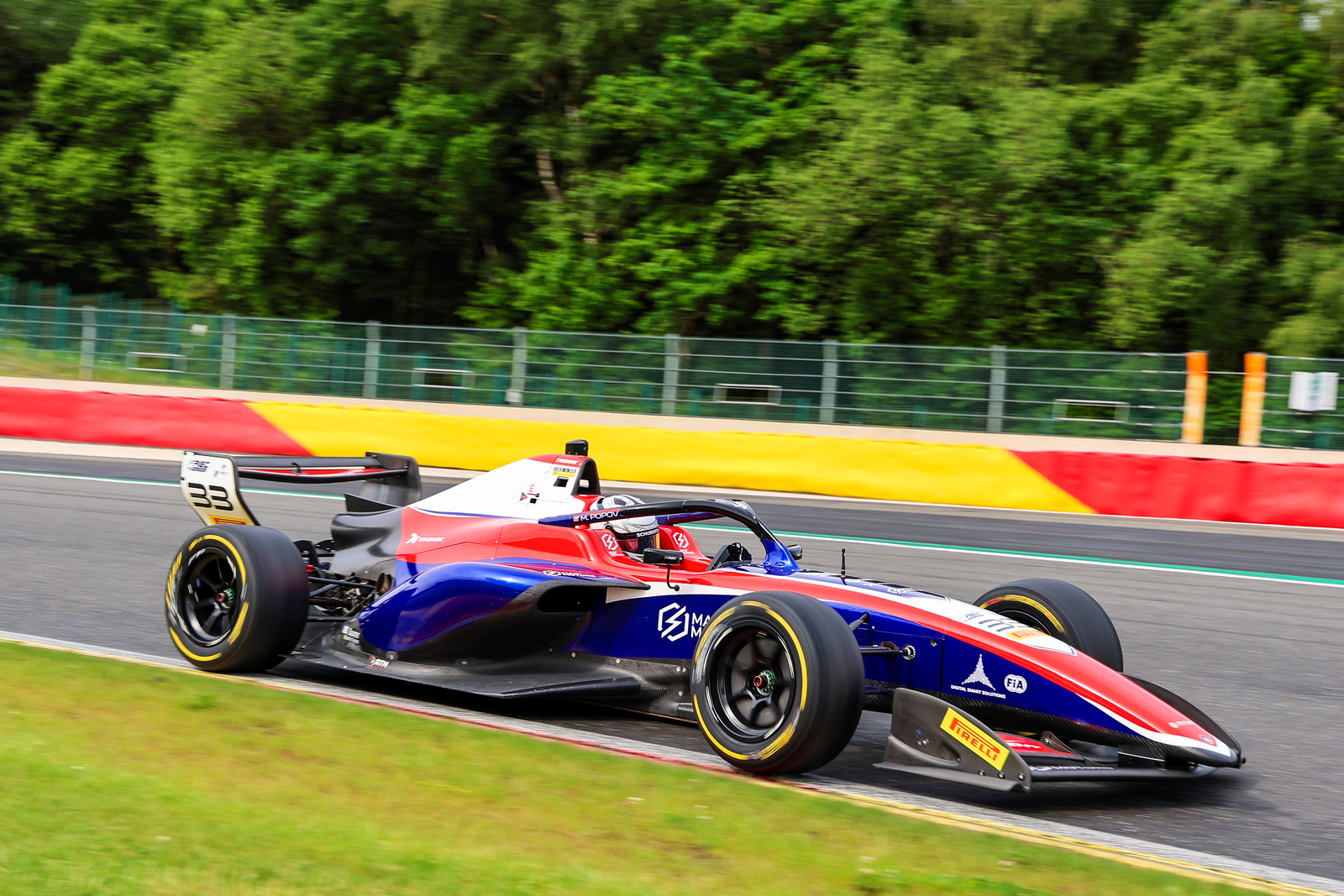 Popov claimed the first pole position of his single-seater career at Spa, edging Al Dhaheri in 2026 FREC Qualifying 2 by just 0.046s.