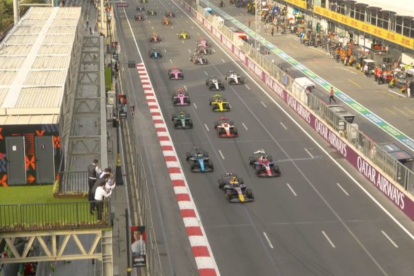 2026 F2 Azerbaijan GP | Sprint Race results Formula (F2) on track for the Sprint Race at the 2026 Azerbaijan GP.