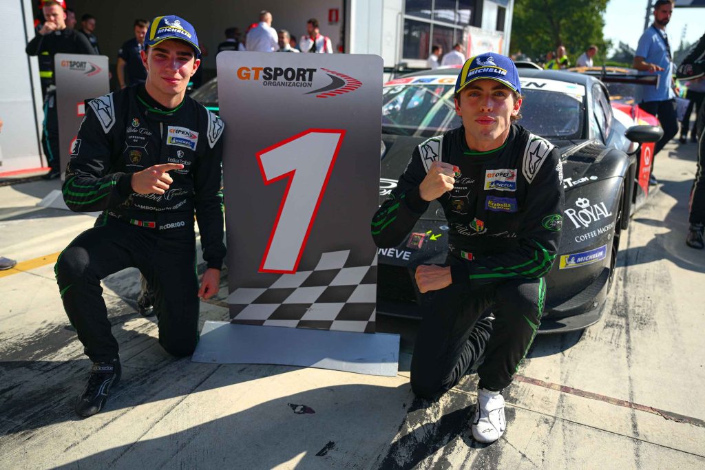 Moncini and Testa win the Monza GT Open 500 as late Motopark heartbreak leaves three teams fighting for the overall title.