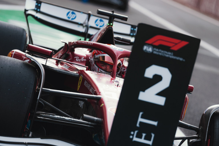 Charles Leclerc secures P2 in F1 Mexico City GP qualifying, locking out the front row alongside Norris for Sunday’s race.