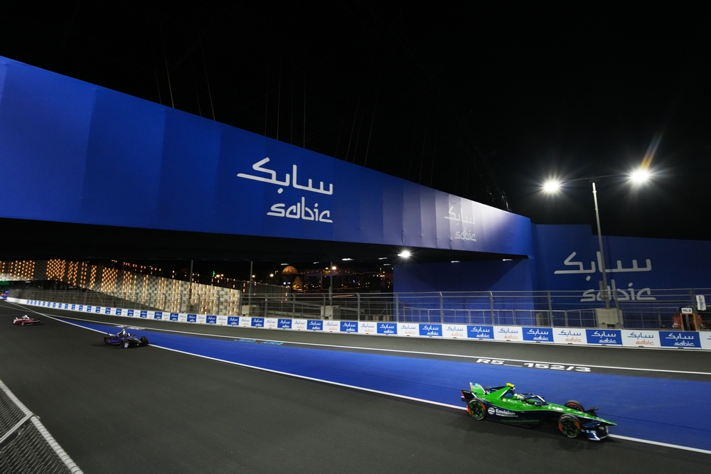Envision Racing driver Eriksson during a Formula E race ahead of the Madrid E-Prix