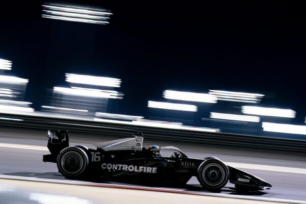 Rodin Motorsport car on track during Formula 2 and Formula 3 during testing