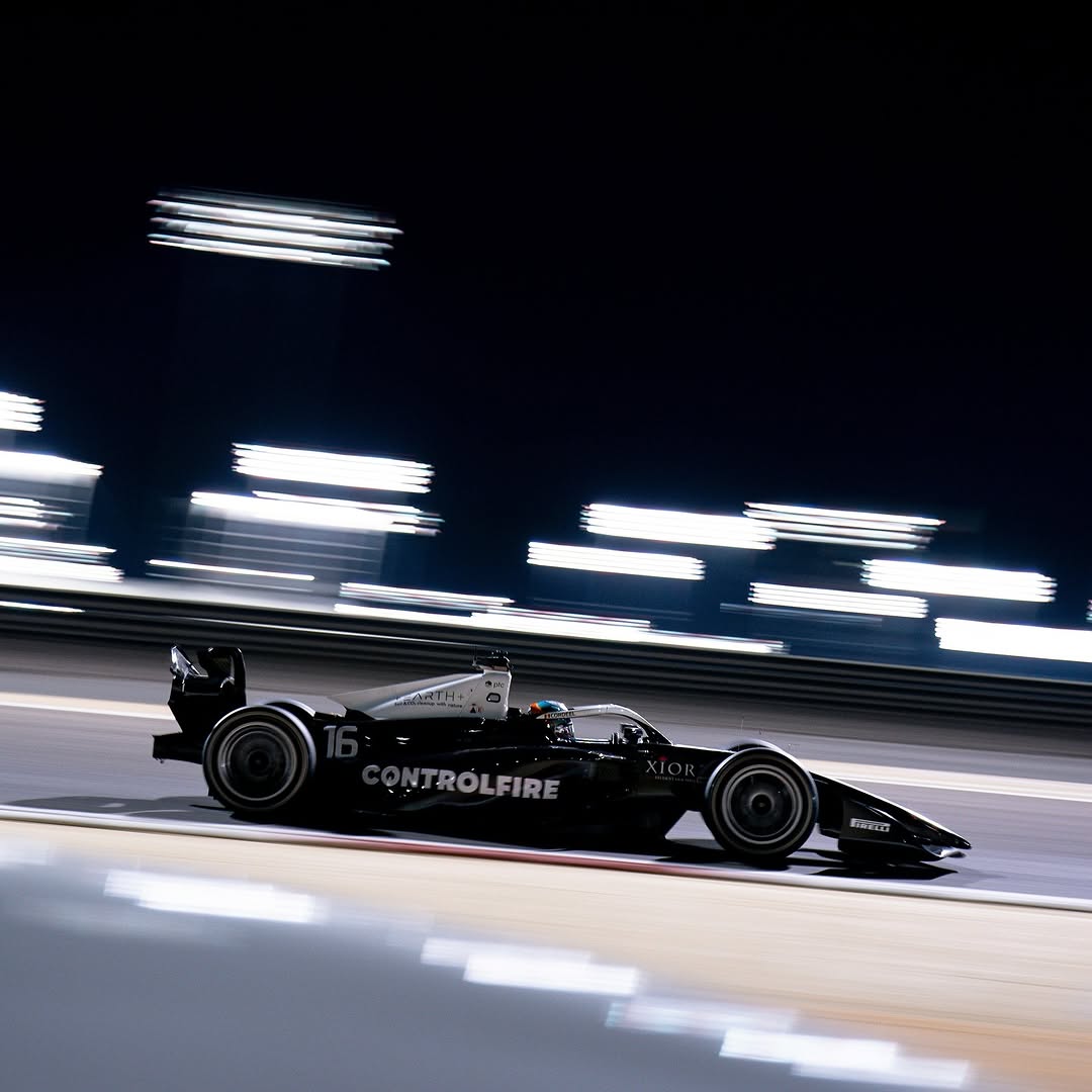 Rodin Motorsport car on track during Formula 2 and Formula 3 during testing
