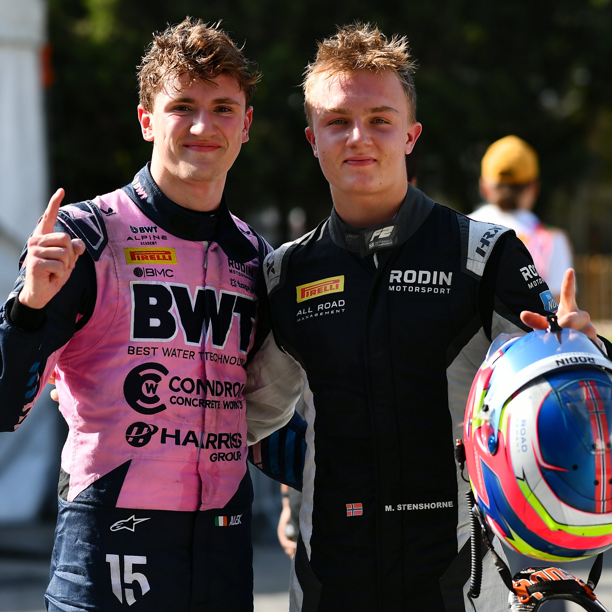 Rodin Motorsport's Alex Dunne and Martinius Stenshorne claimed pole to lockout the front row for both F2 Feature Races at the 2026 Azerbaijan GP.