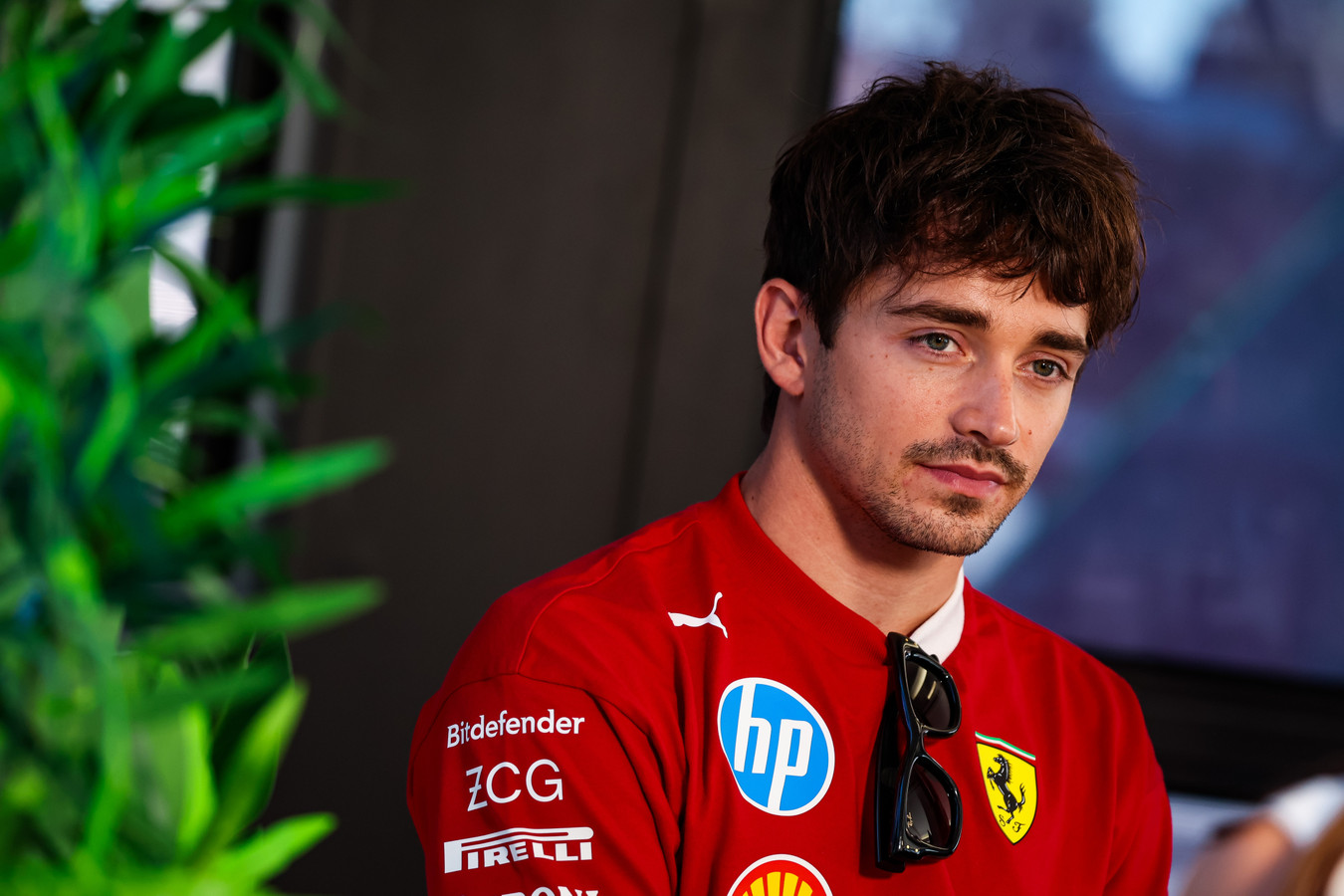 Charles Leclerc at Spanish GP, Thursday