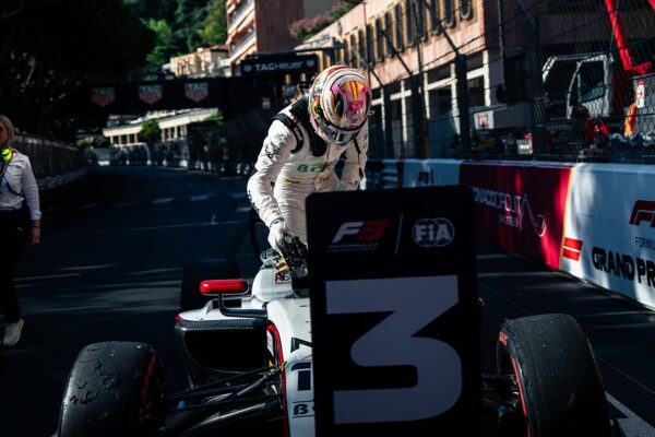 Mari Boya claimed P3 at the 2025 Monaco F3 Feature Race, joining Campos Racing teammate Nikola Tsolov on the podium.