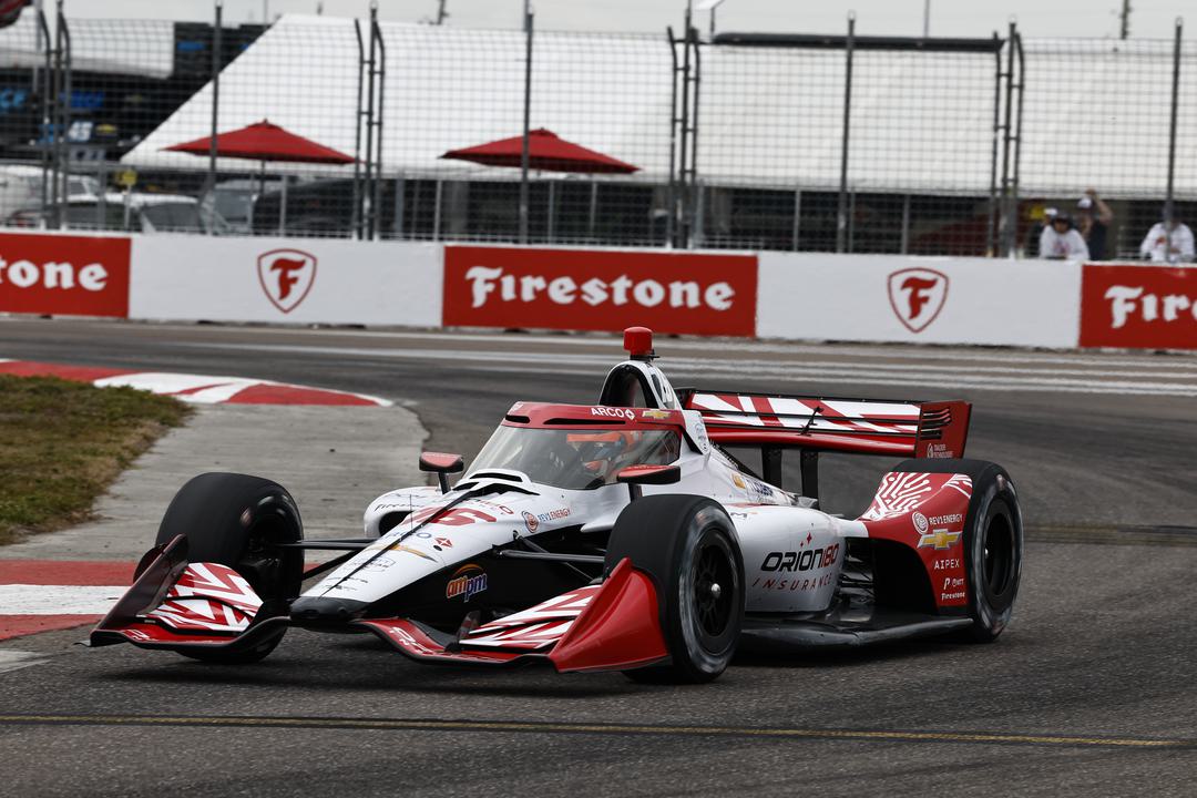 VeeKay during Practice 2 for IndyCar St. Pete.