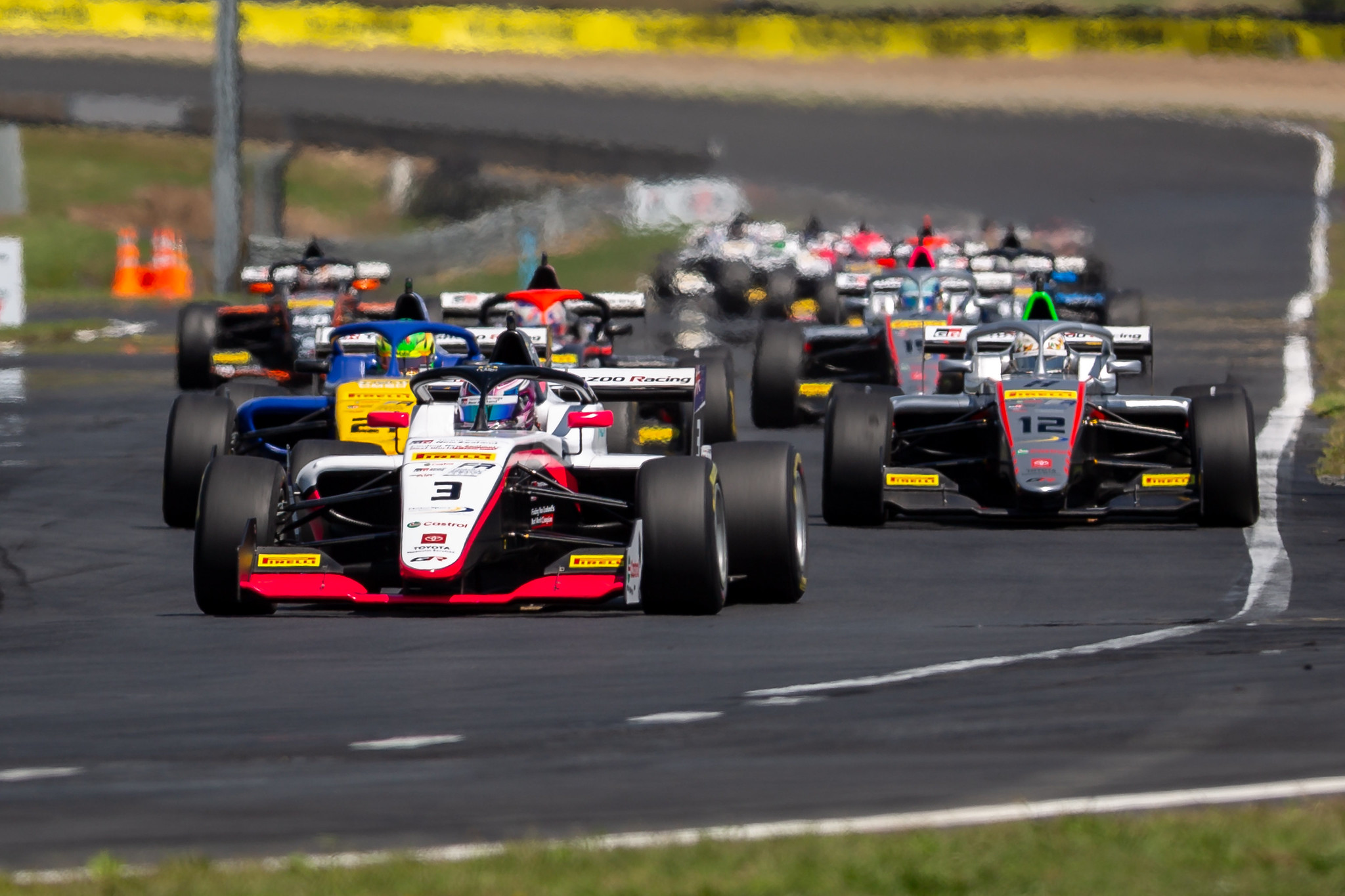 Zack Scoular wins 2026 CTFROT Race 2 at Hampton Downs after a reverse-grid start, with Nakamura second and Slater completing the podium.