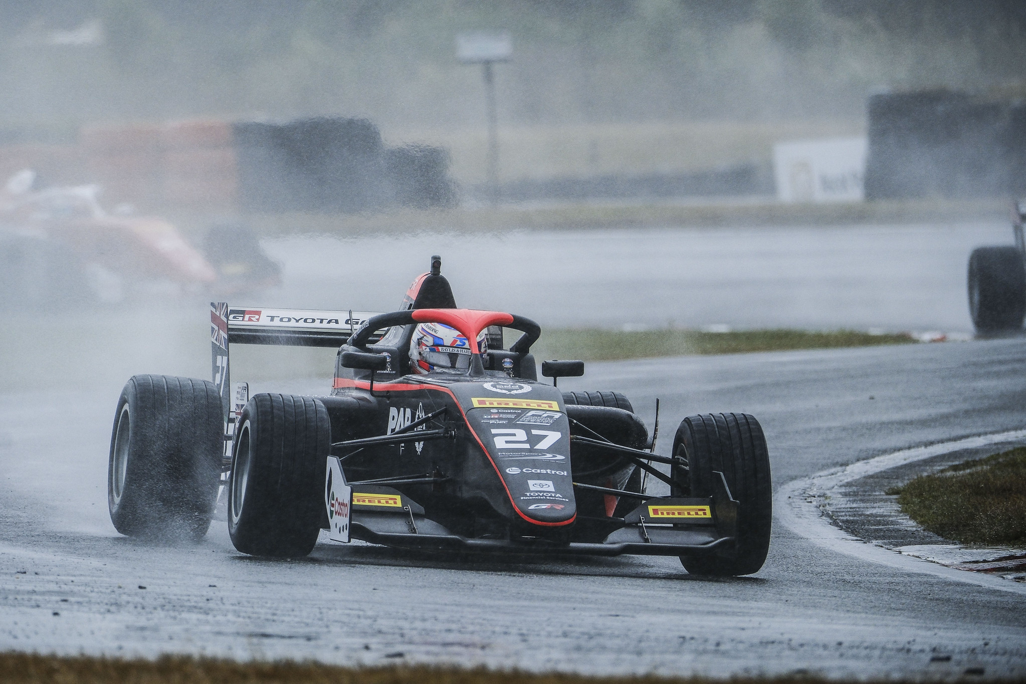 Freddie Slater navigated two safety car restarts to claim the victory in the wet weathered Race 1 at Teretonga in Round 3 of the 2026 CTFROT.