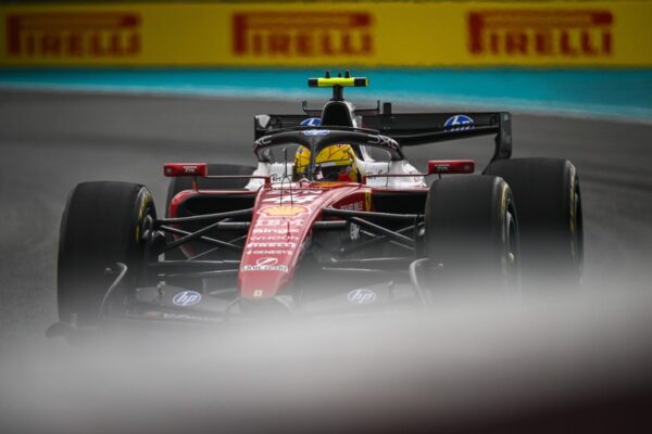 Hamilton reviews his 2026 F1 Miami GP, Ferrari’s lost chance, Leclerc’s penalty and progress before the next race.