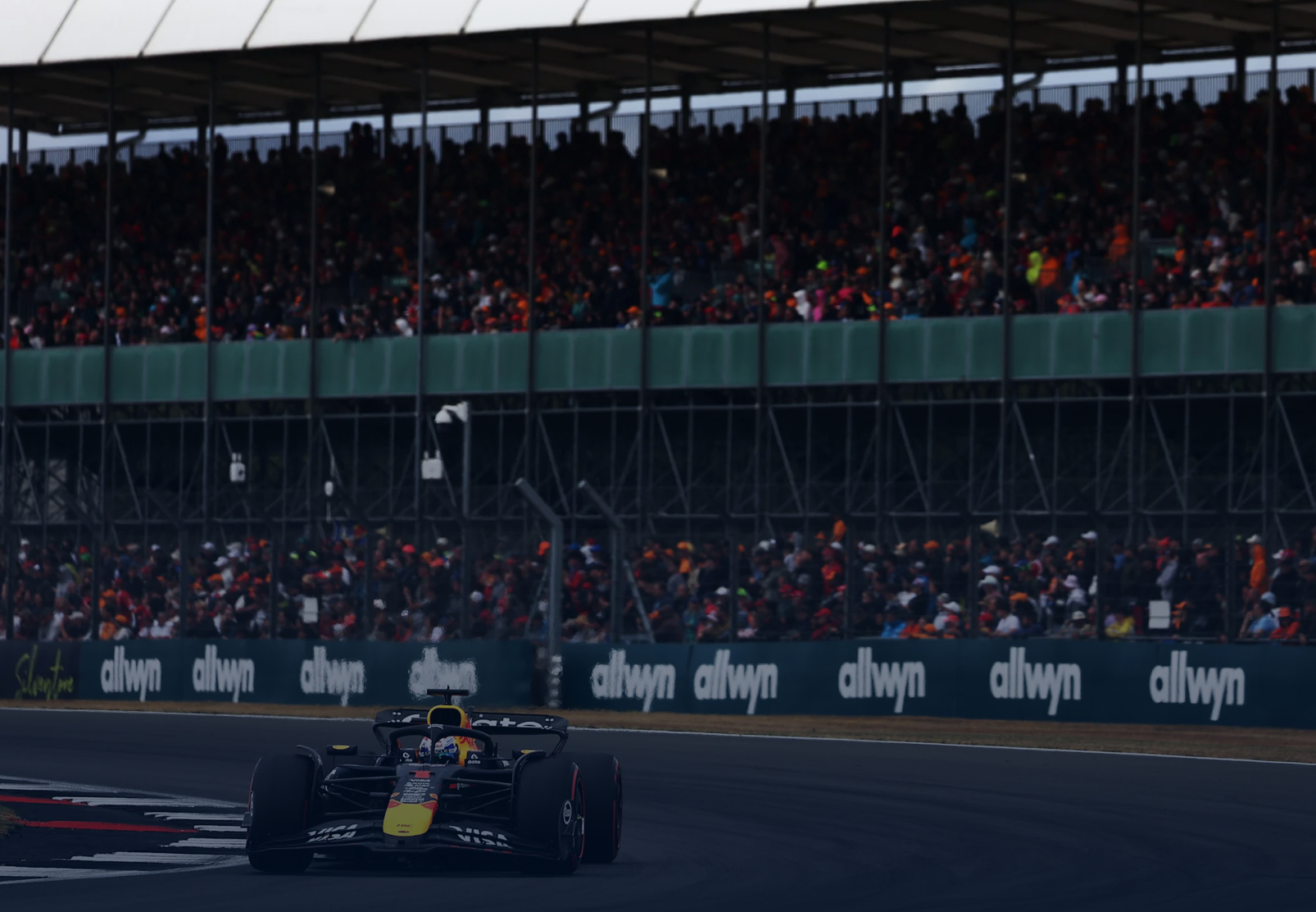 Verstappen on track during Qualifying for F1 British GP