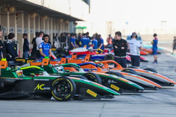 A shot of the Mumbai Falcons cars, a team competing in the 2026 FRME season.