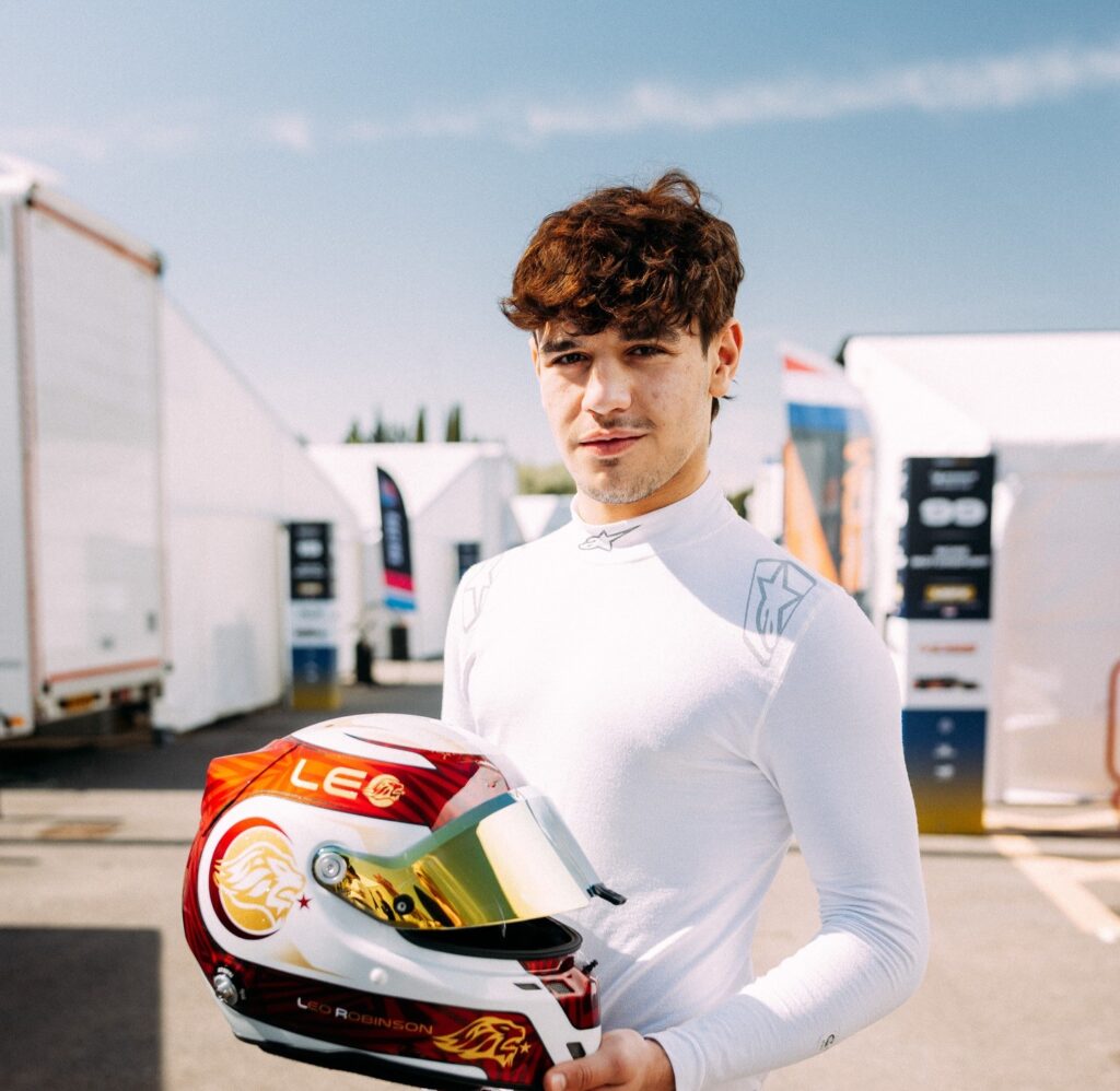 Robinson on his rise through the motorsport ranks—from karting to Formula 4 and prototypes—showcasing resilience, adaptability, and determination.
