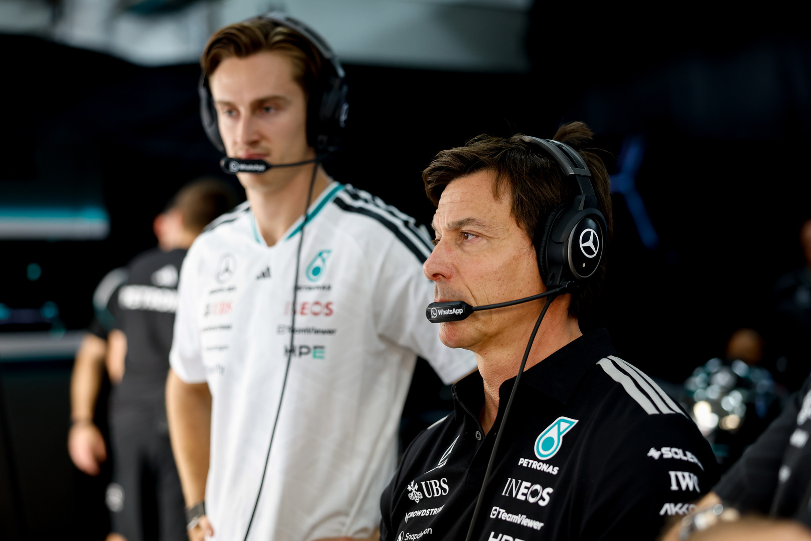 Mercedes F1 Team Principal Toto Wolff during Qualifying for 2026 Malaysian GP