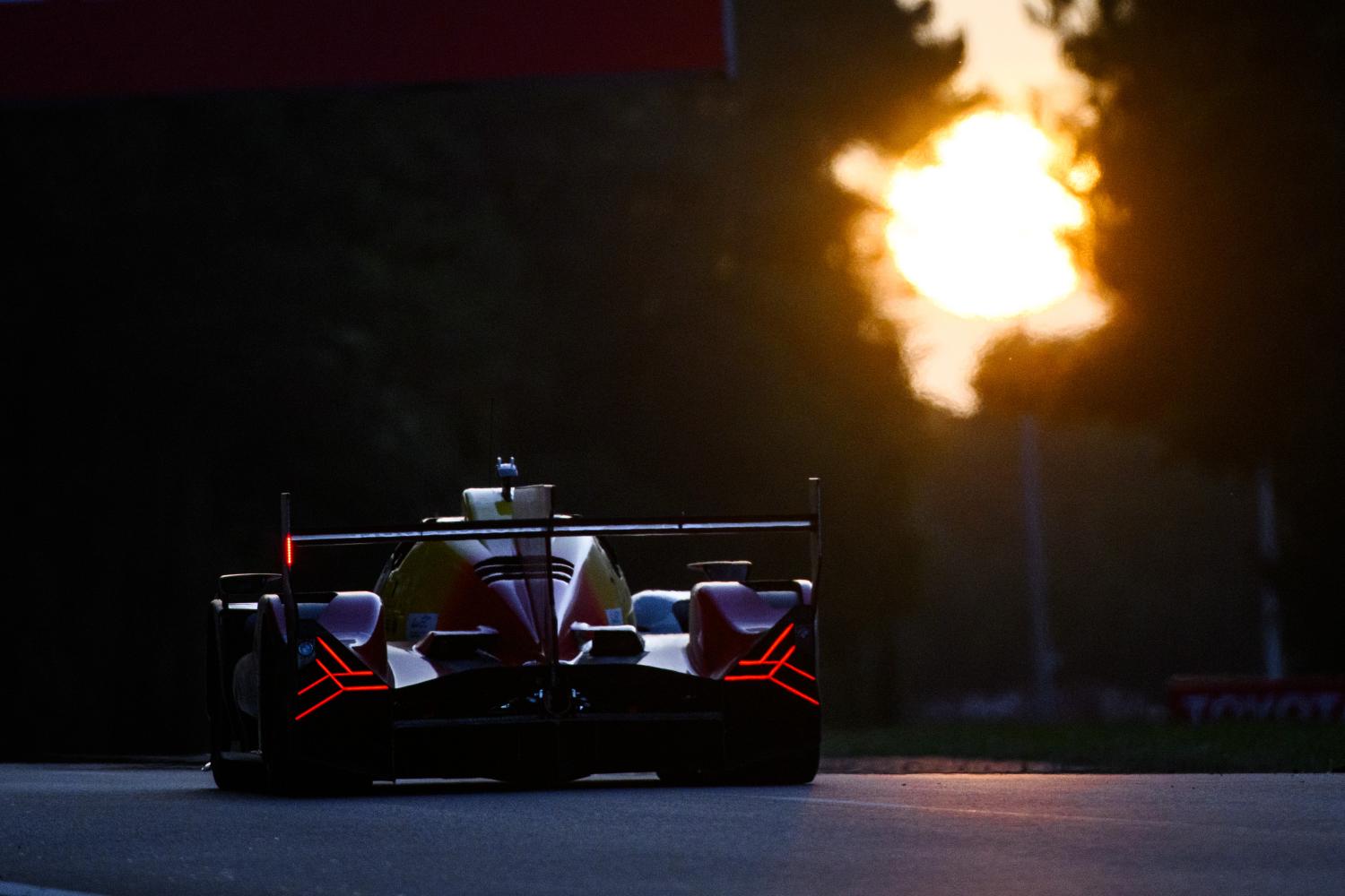 Cadillac led Toyota and BMW before the first 2026 Le Mans Safety Car reshaped the Hypercar, LMP2 and LMGT3 battles near midnight.