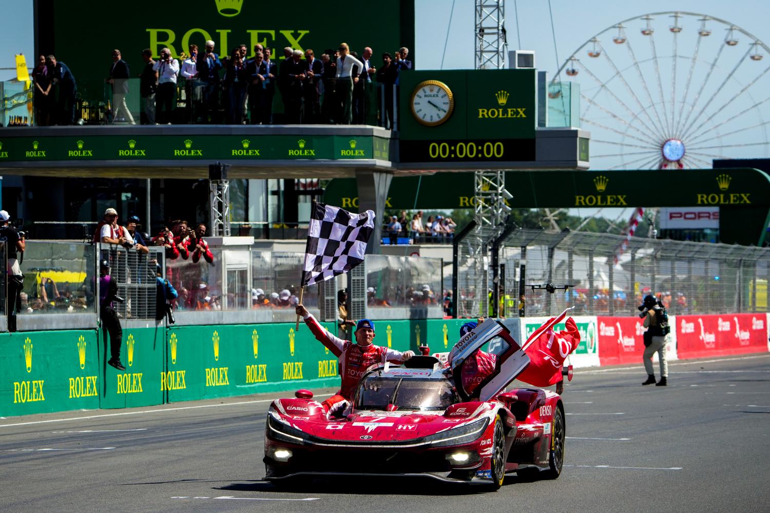 Toyota claimed its sixth Le Mans victory in 2026 after a fierce 24-hour fight with BMW and Cadillac, winning by only 10.913 seconds.