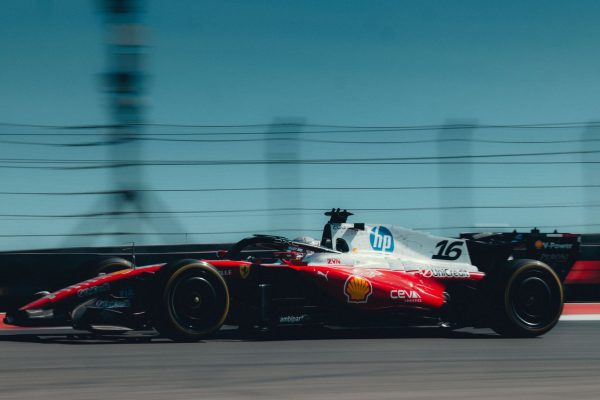 Ferrari’s Vasseur and Leclerc discuss upgrade perfromance and track limit concerns at 2026 F1 United States GP Charles Leclerc in FP2 for Ferrari at COTA for the 2026 F1 United States GP