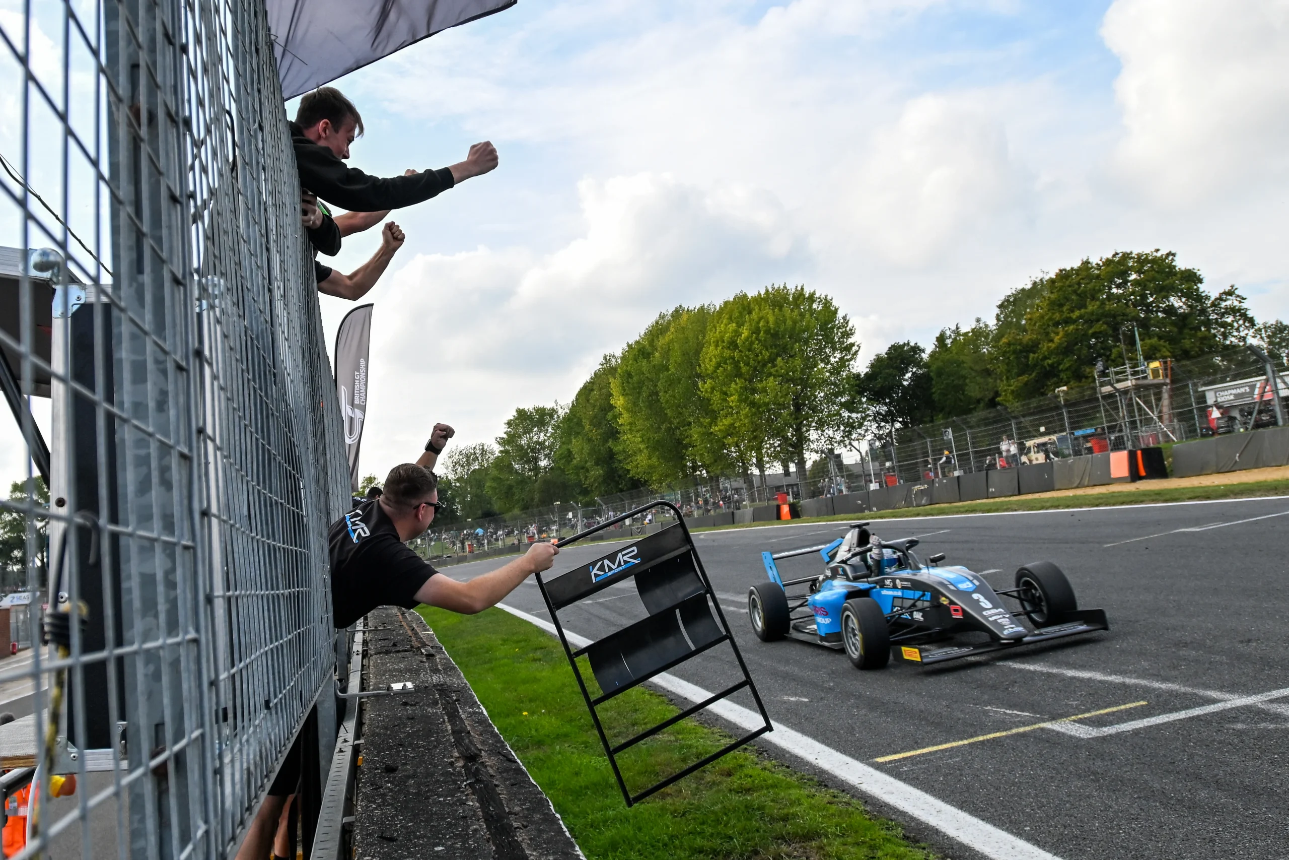 Alex O’Grady seals the 2026 GB4 title as Green finishes second and Hallman beats Ingram Hill to third at Brands Hatch.