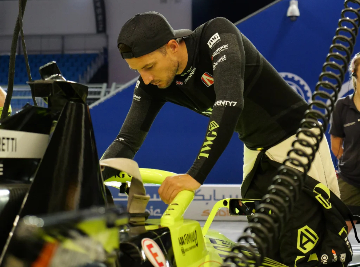 Jake Dennis after Formula E FP1 in London