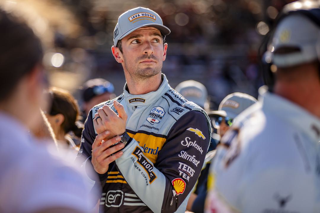IndyCar driver Alex Rossi after Qualifying for the Indy 500