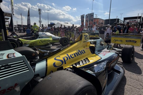 Alexander Rossi ahead of racing in IndyCar Practice 1 at Markham