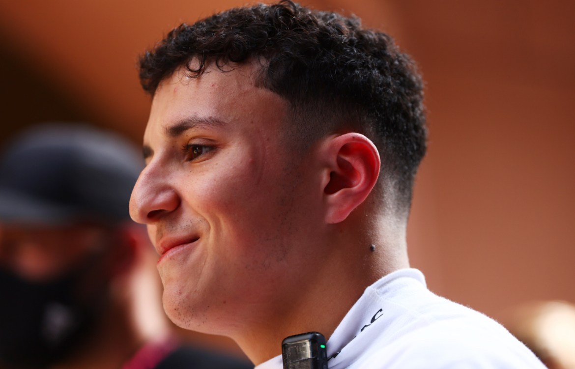 Hadjar during F1 Monaco GP Qualifying