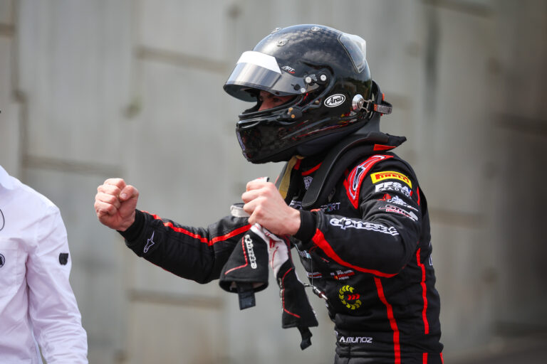 Rookie Munoz claimed his first lights to flag victory in the rescheduled Race 1 of the 2026 FREC Spa-Francorchamps round.