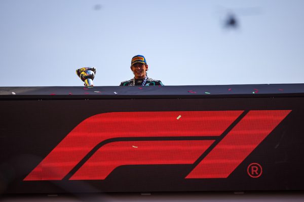 Kimi Antonelli after securing F1 Italian GP win