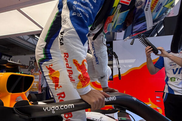 Lindblad after f1 qualifying at the Austrian GP