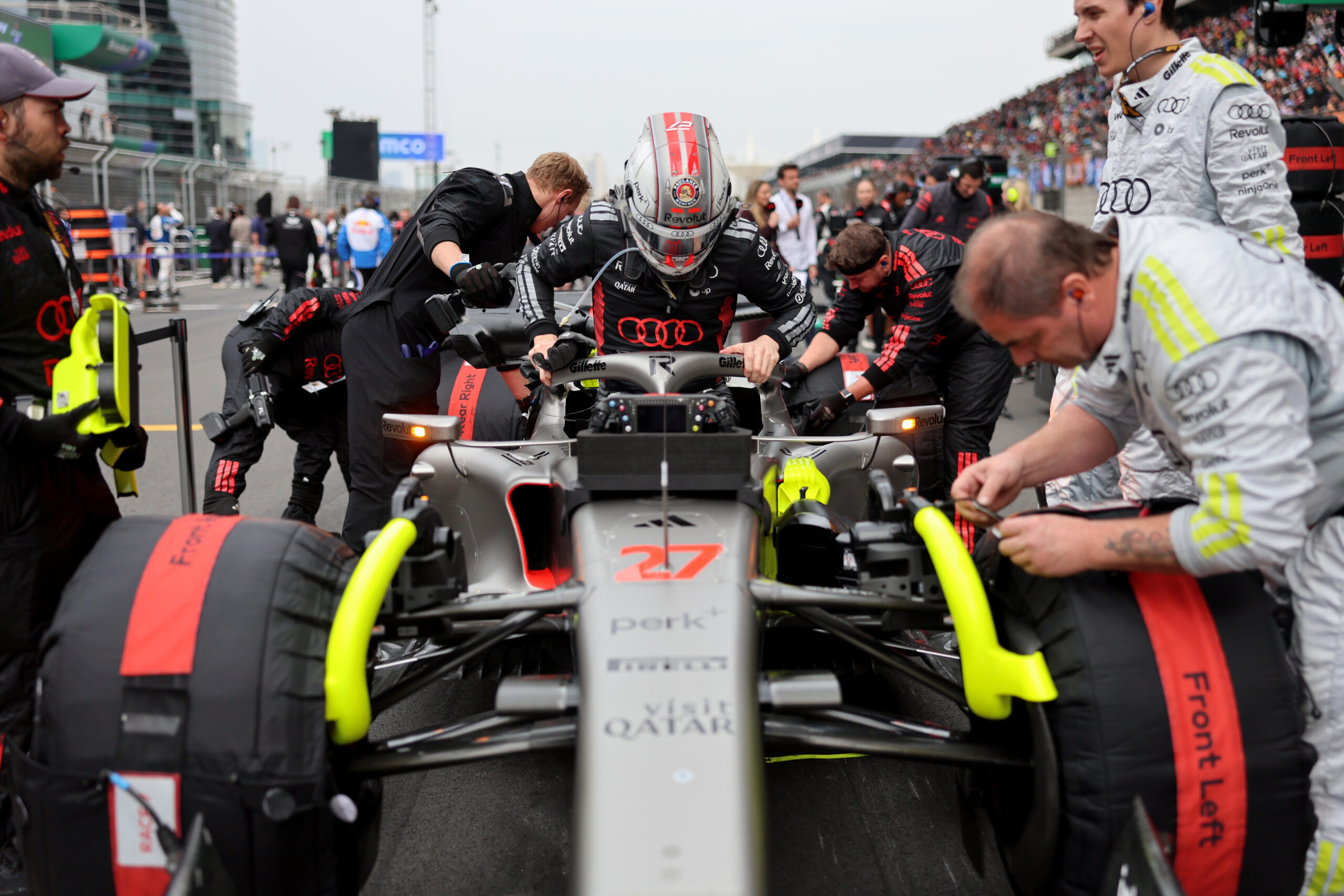 Audi F1's Nico Hülkenberg during the 2026 F1 Chinese GP.
