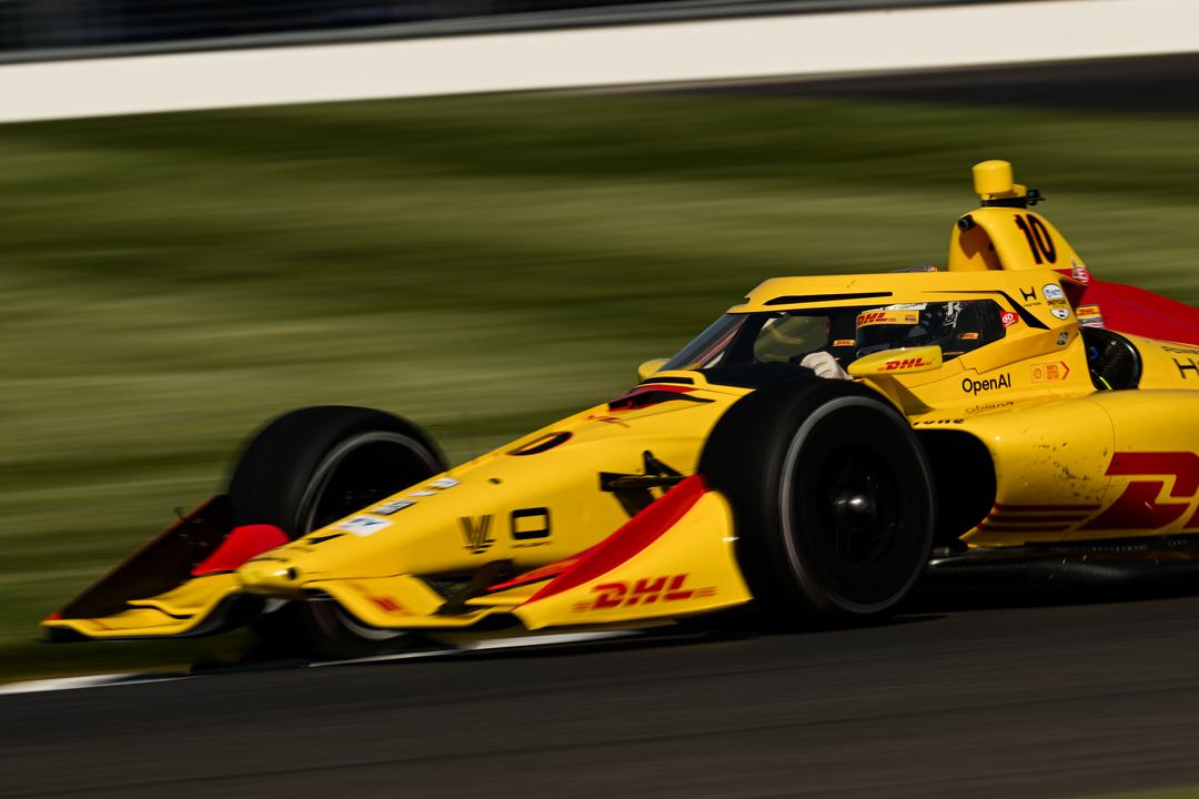 Alex Palou during the IndyCar Qualifying fpr the Indy GP