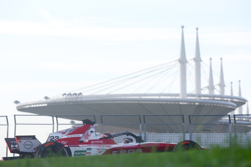 Nato driving during Formula E Qualifying in Shanghai