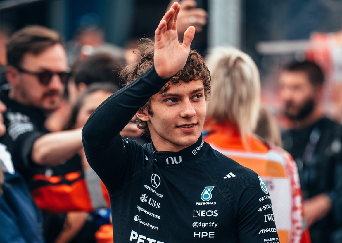 Antonelli as a Mercedes F1 driver ahead of the Monaco GP
