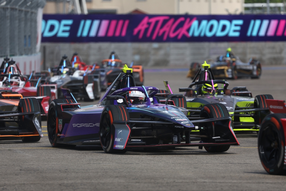 Berlin E-Prix 2025 at Tempelhof Airport.