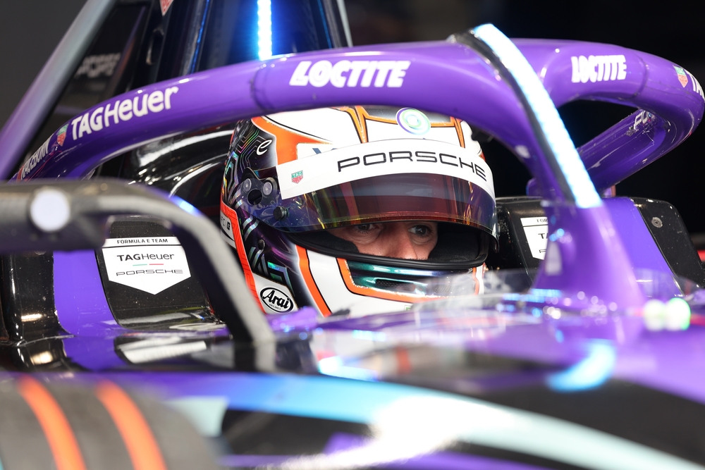 da Costa of TAG Hueur Prosche Formula E Team ahead of the London E-Prix