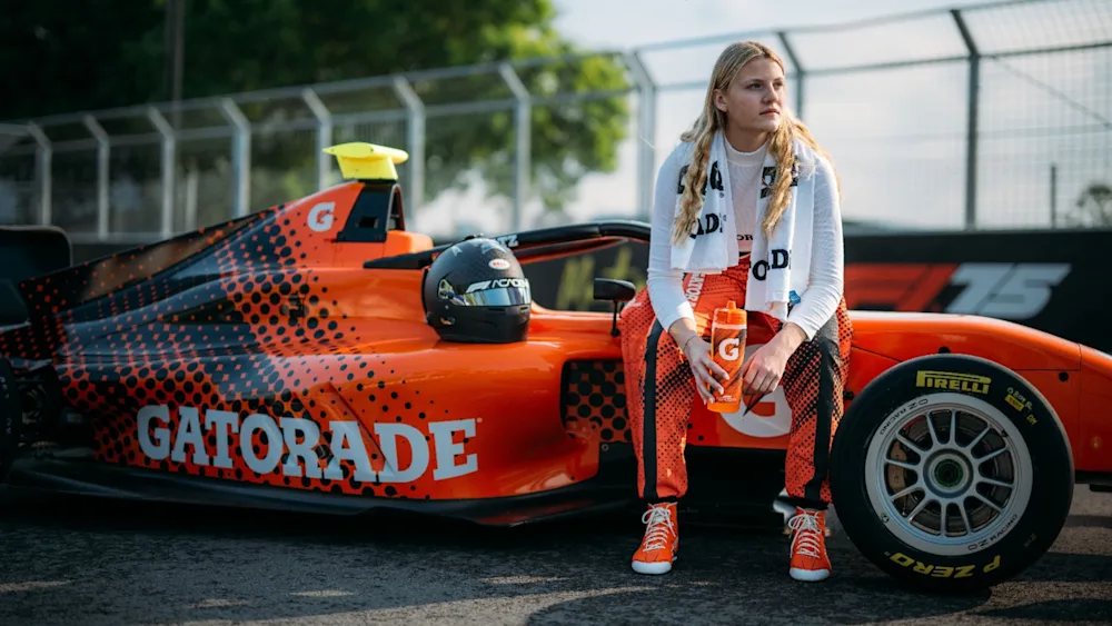 Gatorade partners with F1 Academy to boost female talent, debuting rising star Mathilda Paatz at the 2025 Canadian GP.