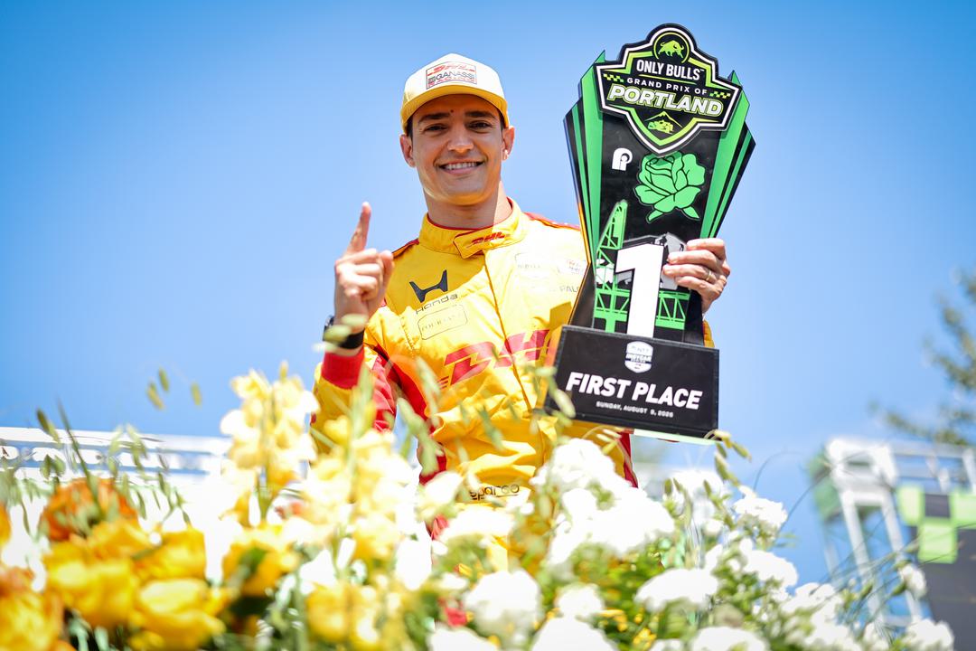 2026 IndyCar Championship leader Alex Palou led 60 laps on Sunday as he won in Portland to extend his points lead to 110.