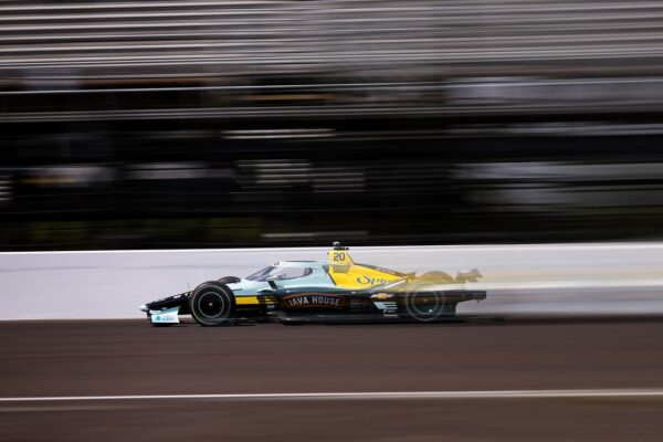 Alex Rossi, Pato O'Ward and Romain Grosjean have walked away from a big crash in Indy 500 Monday practice ahead of the race next Sunday.